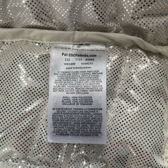 Columbia Powder Lite Hooded Jacket Women's Omni Heat Puffer Print Size XL - Picture 9 of 12